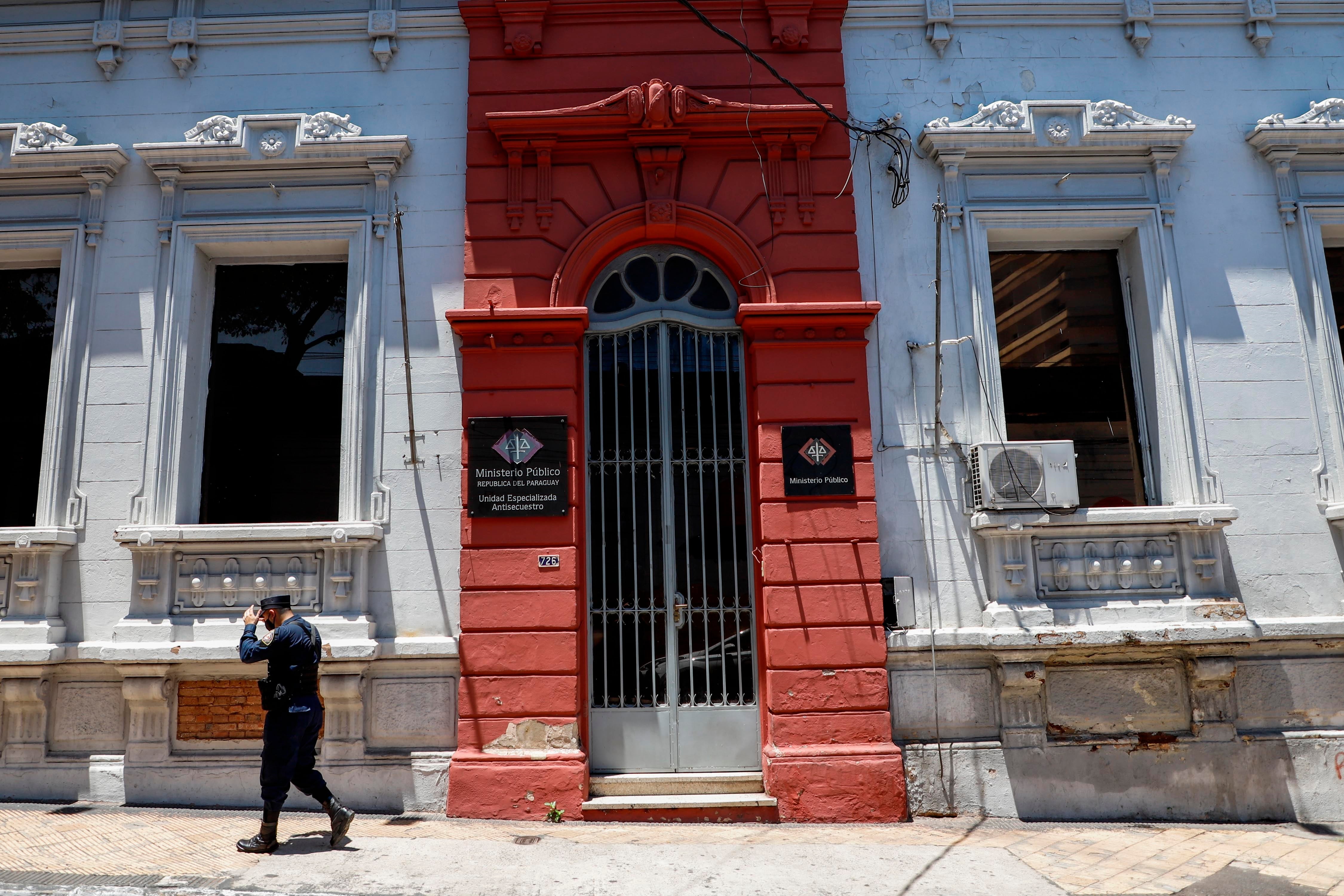Sede de la Unidad Especializada Antisecuestro en donde Laura Villalba prestó declaración. 