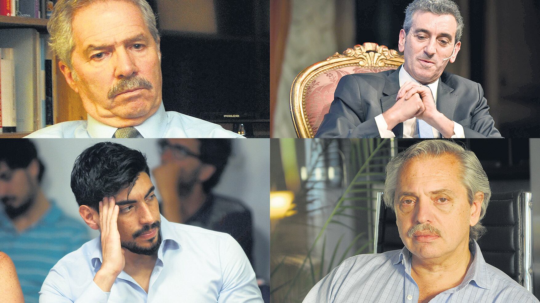 Felipe Solá, Florencio Randazzo, Facundo Moyano y Alberto Fernández.