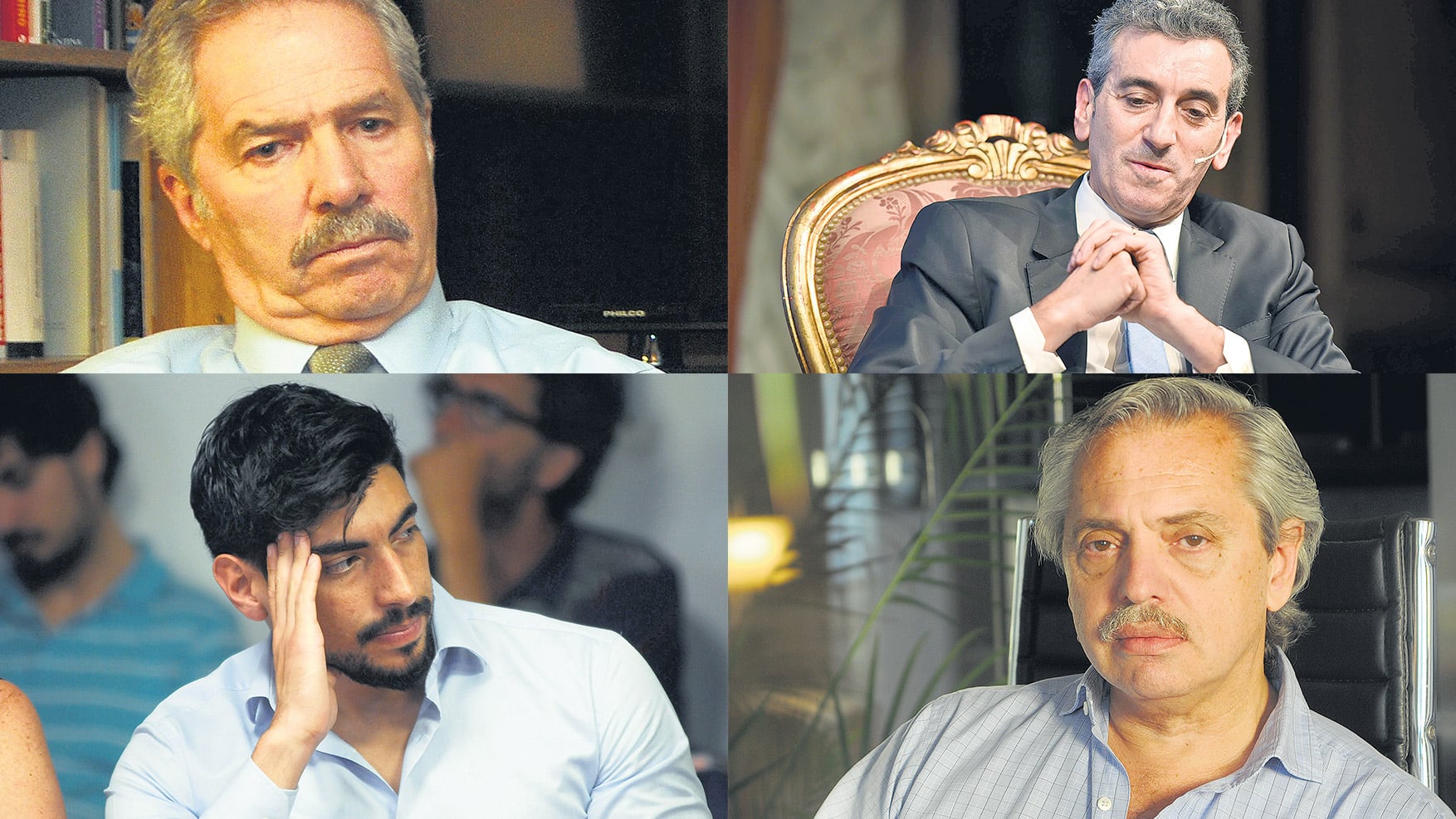 Felipe Solá, Florencio Randazzo, Facundo Moyano y Alberto Fernández.