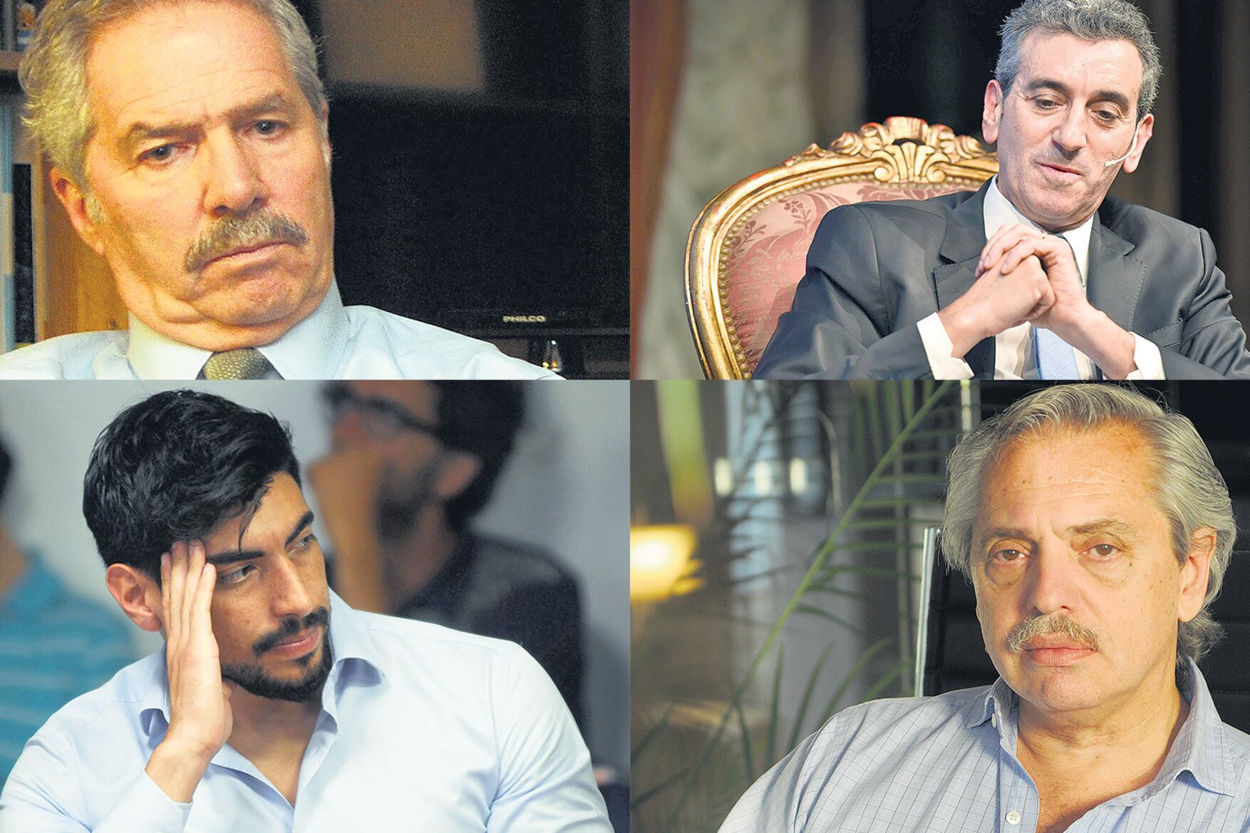 Felipe Solá, Florencio Randazzo, Facundo Moyano y Alberto Fernández.