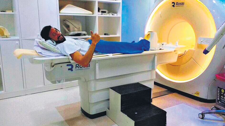 Gutiérrez se hizo ayer los estudios médicos.