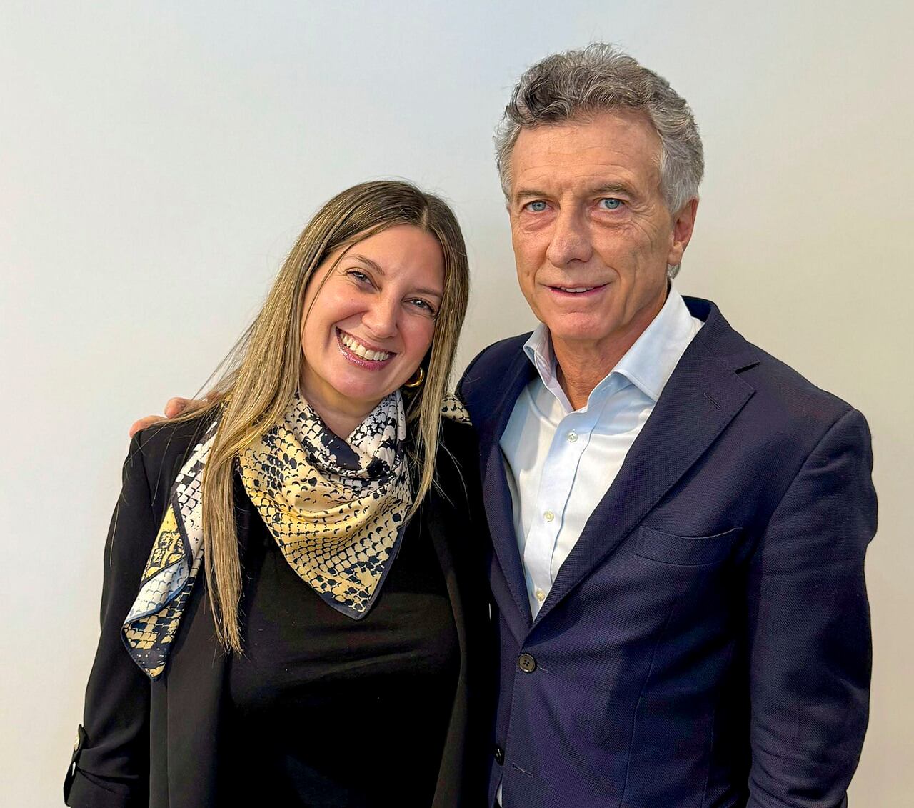 Silvia Lospennato junto con Mauricio Macri.