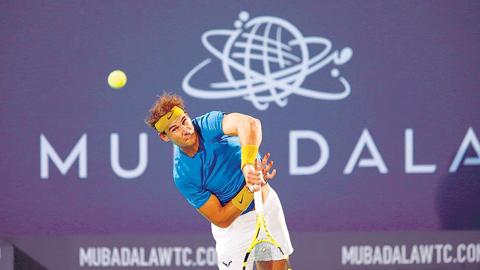 Nadal volvió a jugar luego de haber parado en septiembre en Estados Unidos.