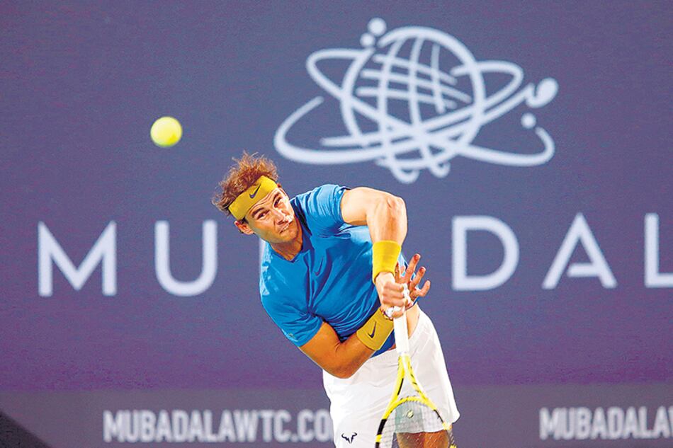 Nadal volvió a jugar luego de haber parado en septiembre en Estados Unidos.