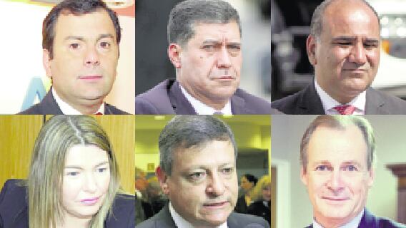 Los gobernadores Gerado Zamora, Sergio Casas, Juan Manzur, Rosana Bertone, Domingo Peppo y Gustavo Bordet.