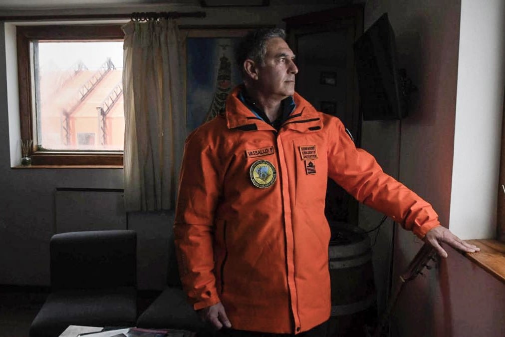 Comodoro Federico Vassallo, comandante de la Base Marambio.