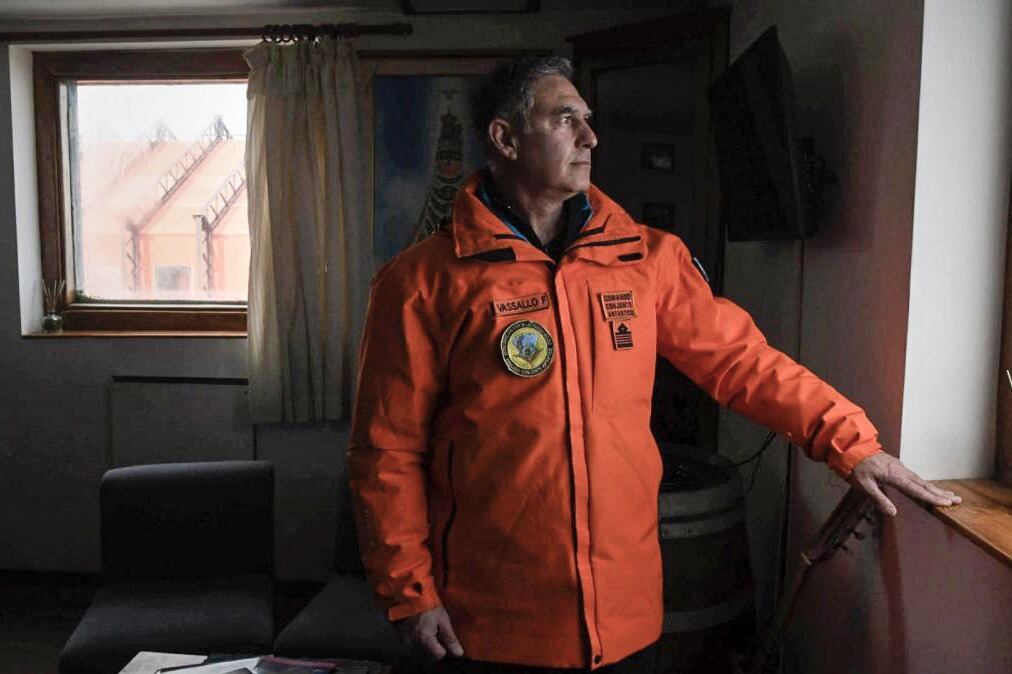 Comodoro Federico Vassallo, comandante de la Base Marambio.