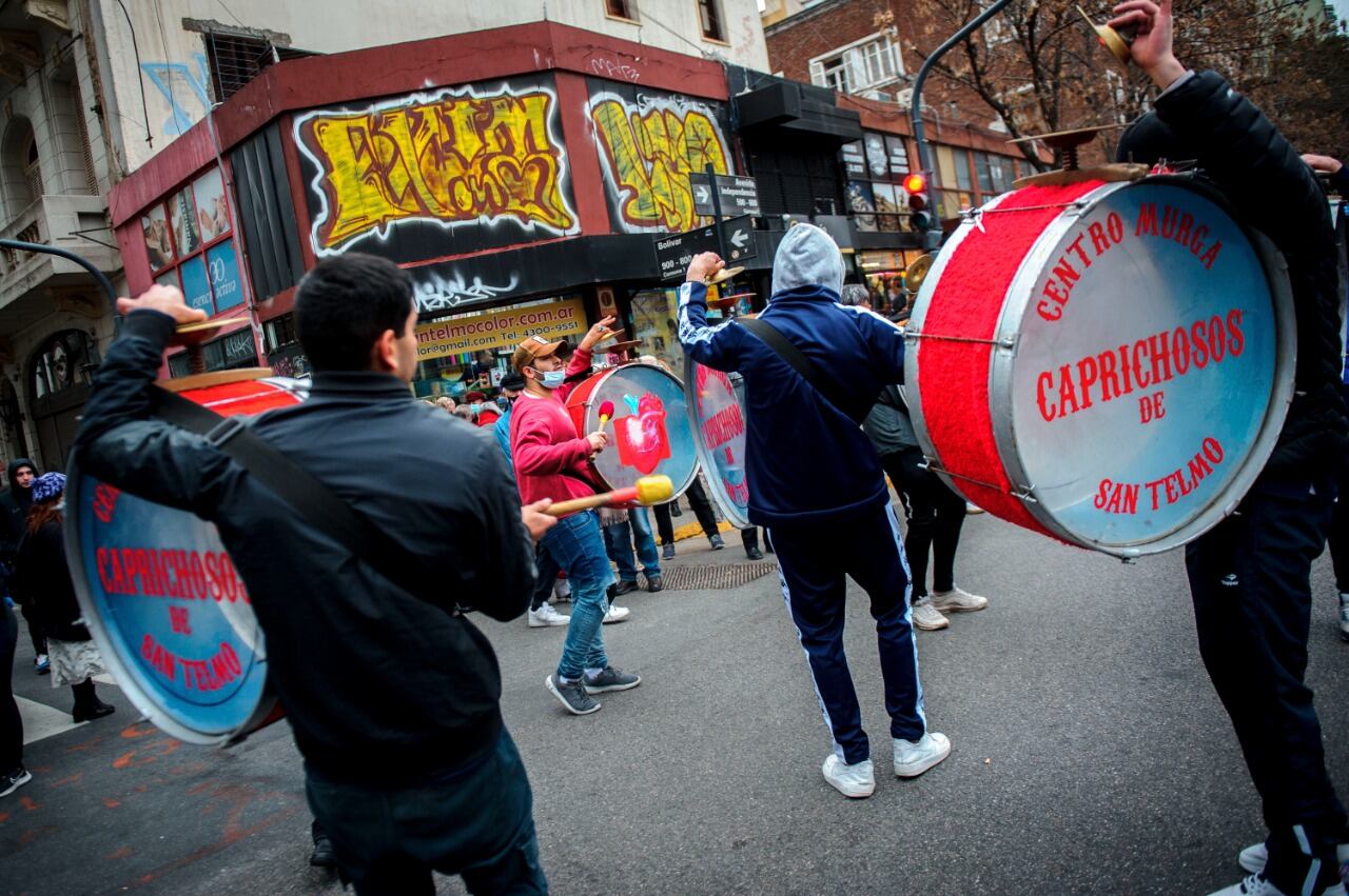 Una de las protestas de los vecinos del Casco Histórico.