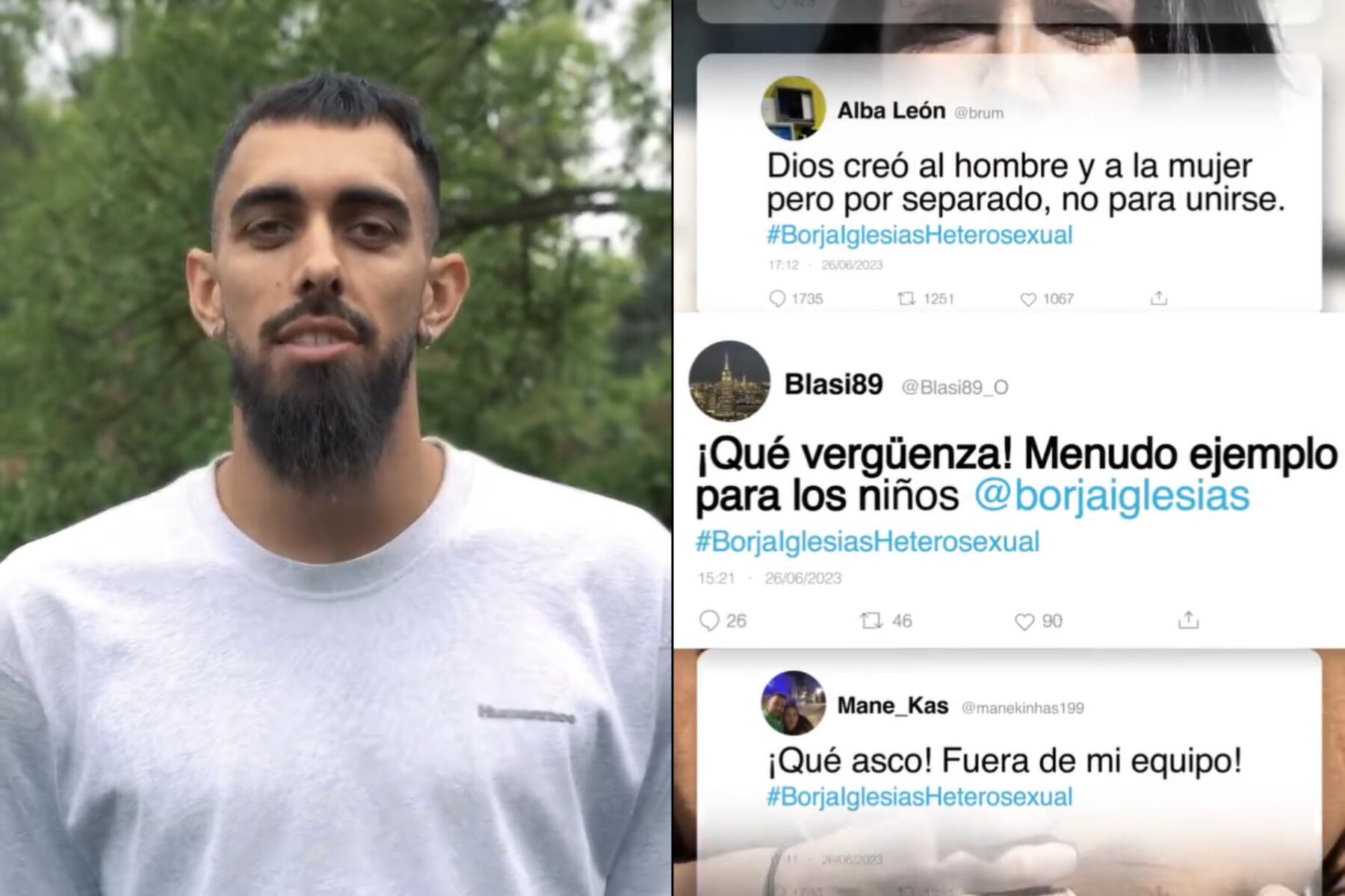 El video contra la homofobia de Borja Iglesias alcanzó 4 millones de reproducciones. Imagen: captura de video