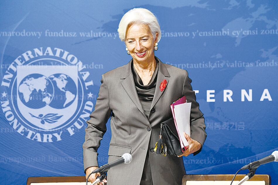 Christine Lagarde, titular del FMI, futura titular del Banco Central Europeo. Ella se va, el programa de ajuste se queda.