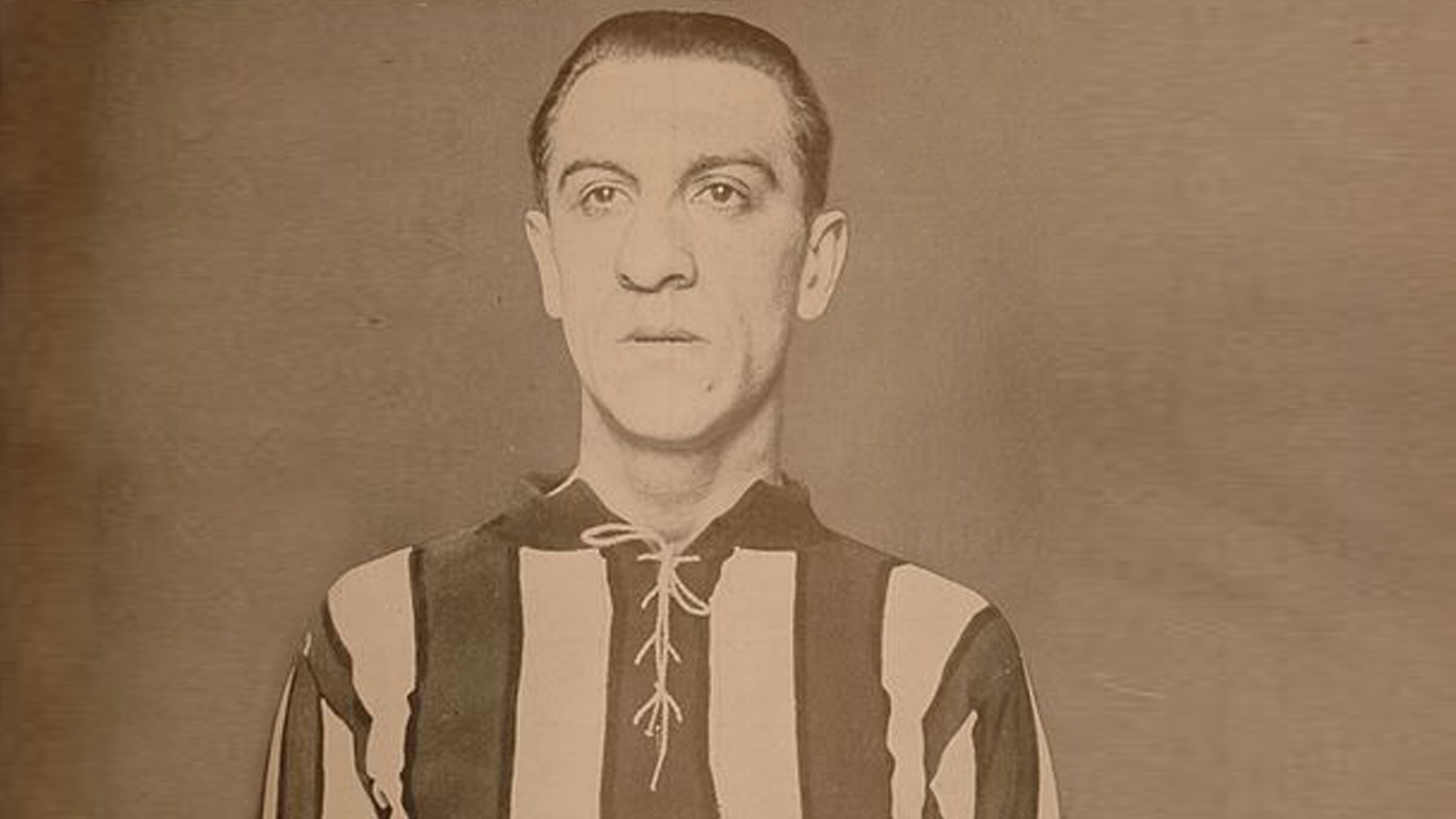 Cándido "El Tuerto" García, una de las figuras originarias del fútbol argentino.