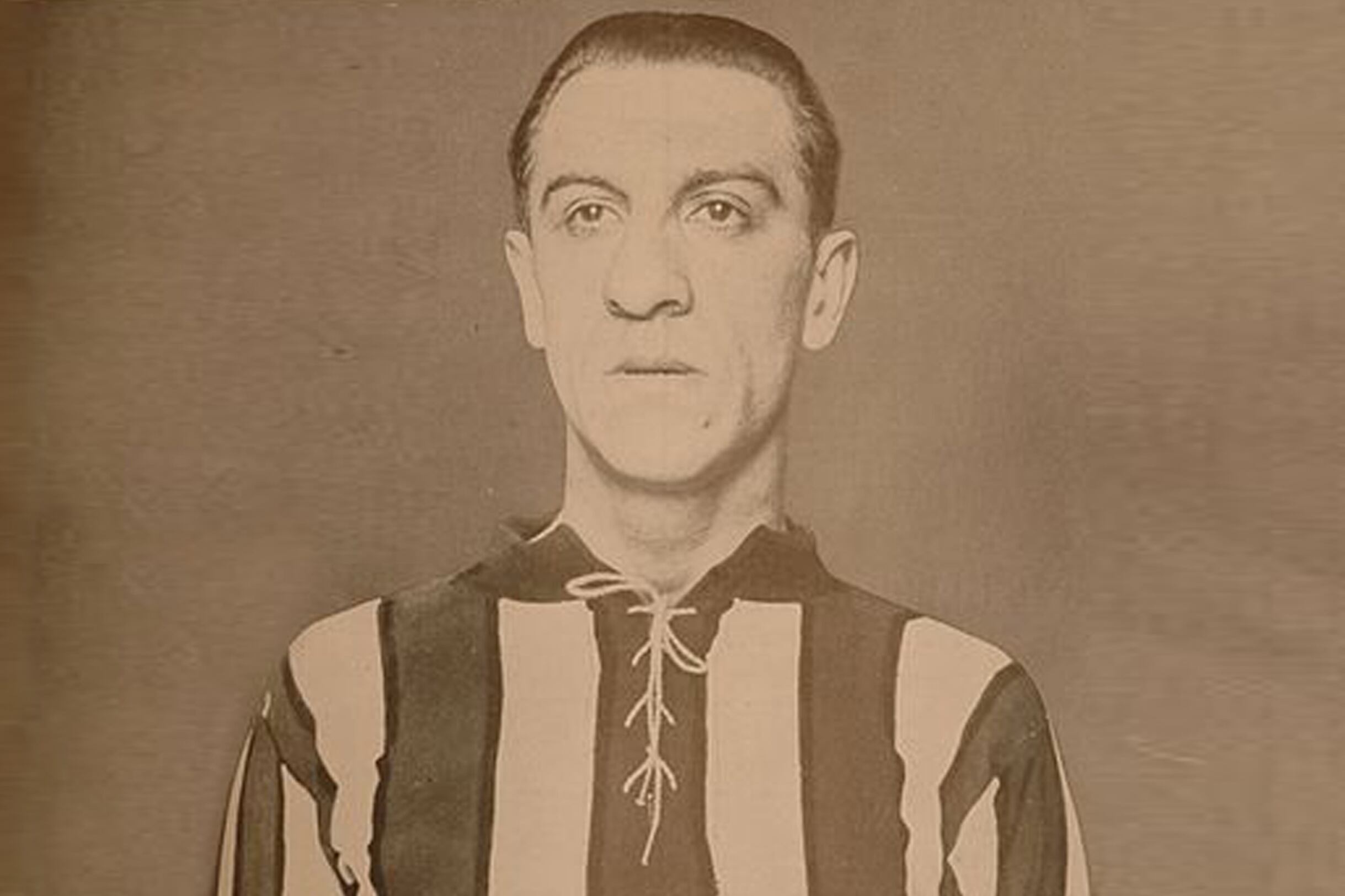 Cándido "El Tuerto" García, una de las figuras originarias del fútbol argentino.