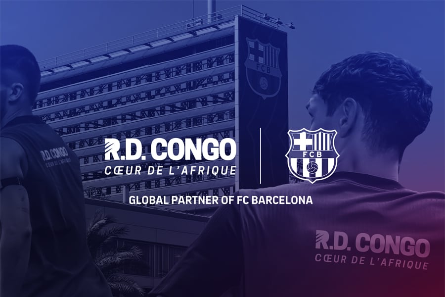 Lema “RD Congo – Corazón de África”. Imagen: fcbarcelona.es 