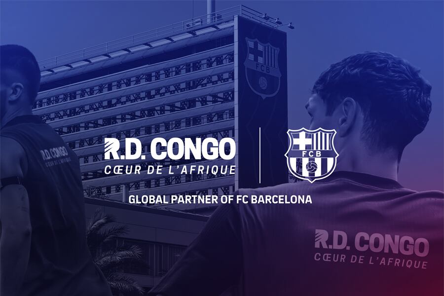Lema “RD Congo – Corazón de África”. Imagen: fcbarcelona.es