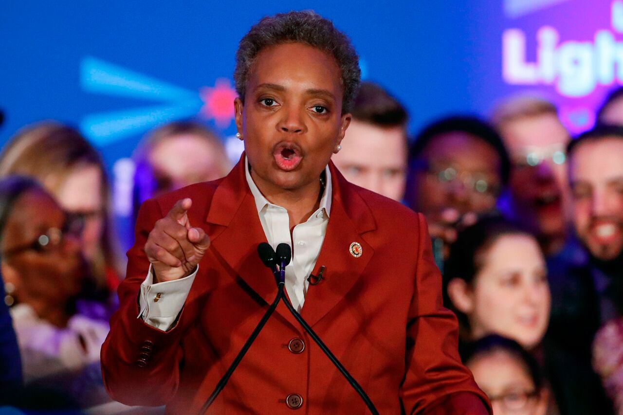 Lori Lightfoot, alcaldesa de Chicago. 