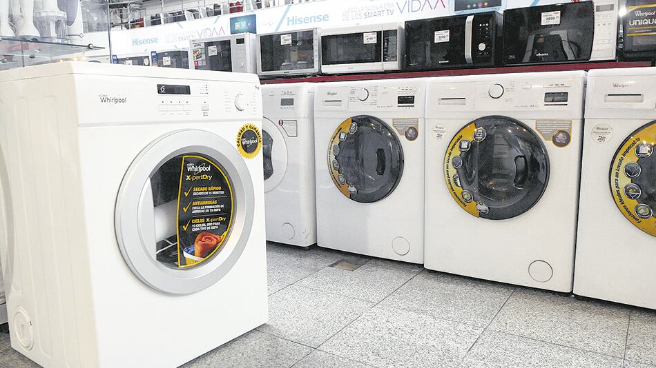 La venta de grandes artefactos para el hogar (heladeras, lavarropas) cayó en un 26 por ciento.