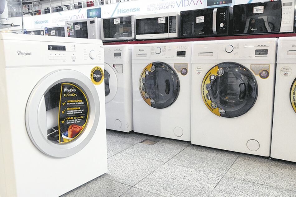 La venta de grandes artefactos para el hogar (heladeras, lavarropas) cayó en un 26 por ciento.