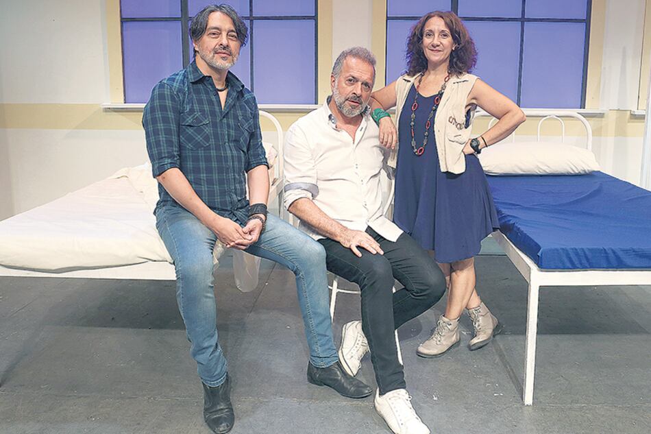 Gabin, Prol y Pires. El estreno será el próximo sábado en el teatro La Comedia.