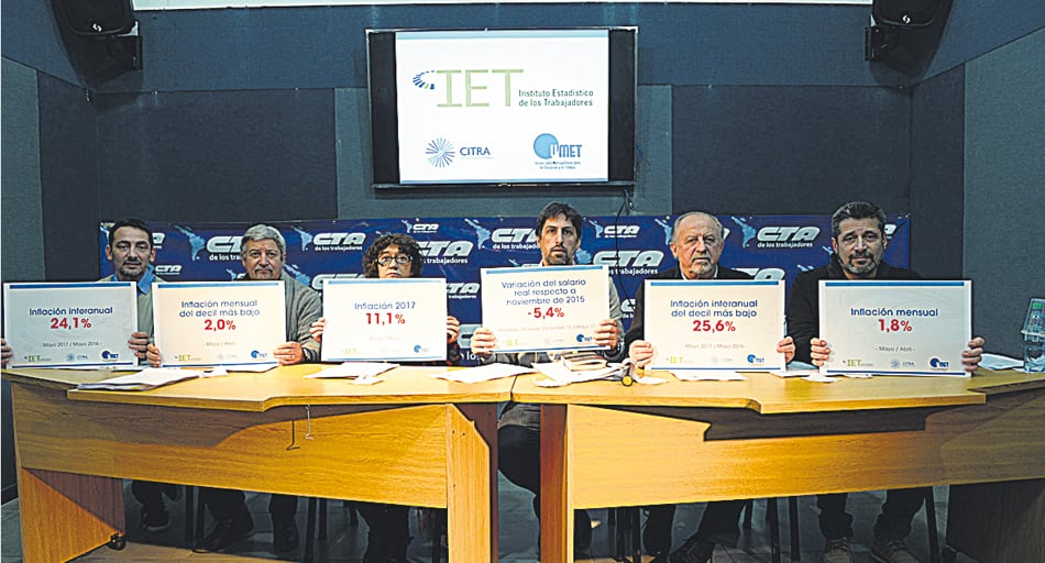 De izquierda a derecha: Valerga, Ghilini, Alesso, Trotta, Yasky y Santa María.