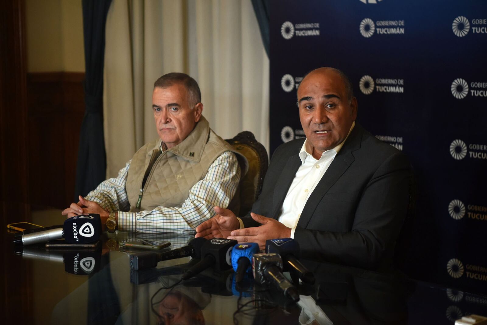 Osvaldo Jaldo y Juan Manzur.