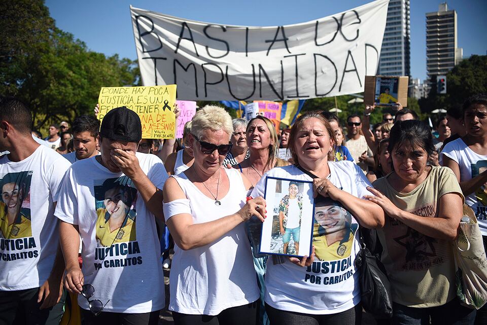 Una de las manifestaciones de familiares y amigos para reclamar justicia.