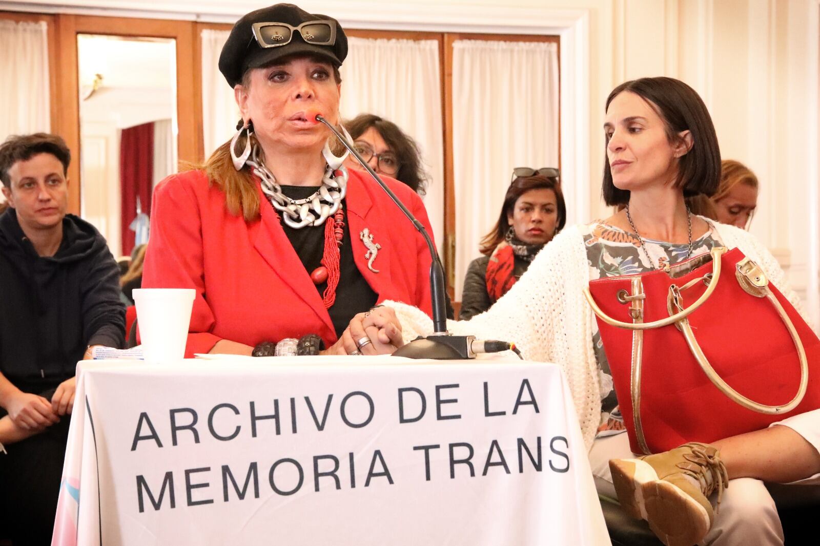 Marcela Viegas Pedro, mientras declaraba en el juicio. 