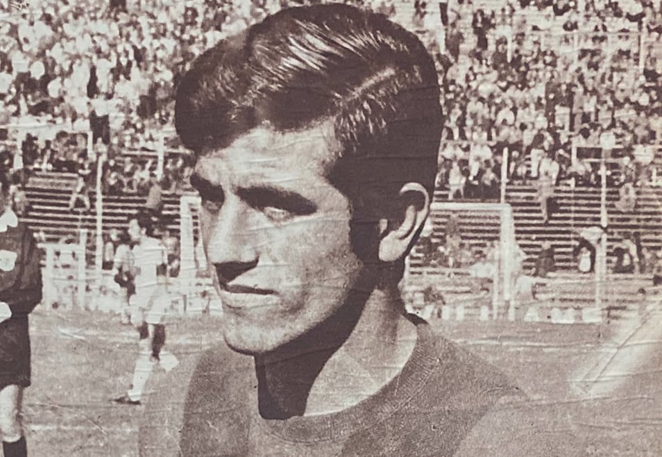 Chazarreta, durante sus años de gloria azulgrana.