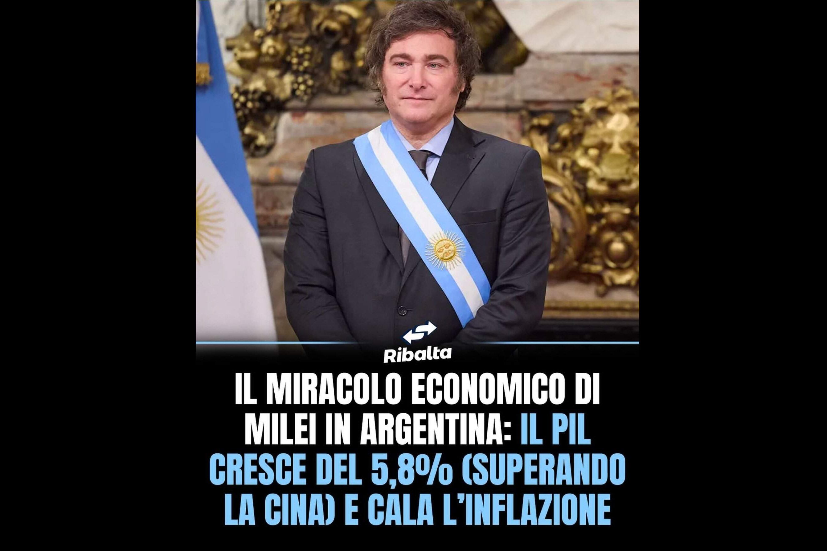 Milei y el disparate de un medio italiano.