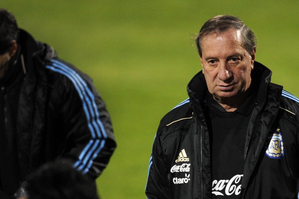 Bilardo, en su última etapa en la Selección.