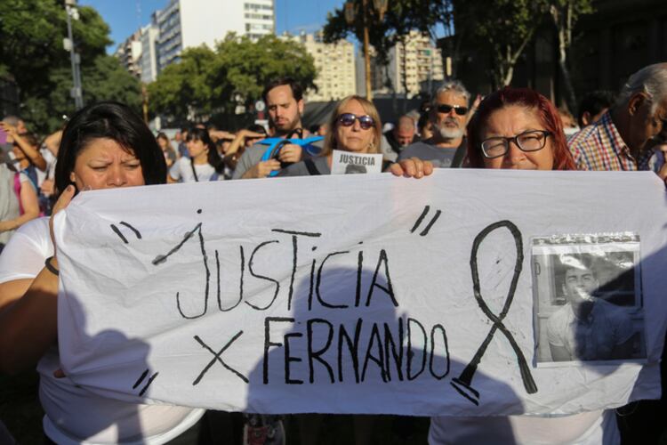 Una multitud se congregó en Plaza Congreso el 18 de febrero en reclamo de justicia por Fernando Báez Sosa.