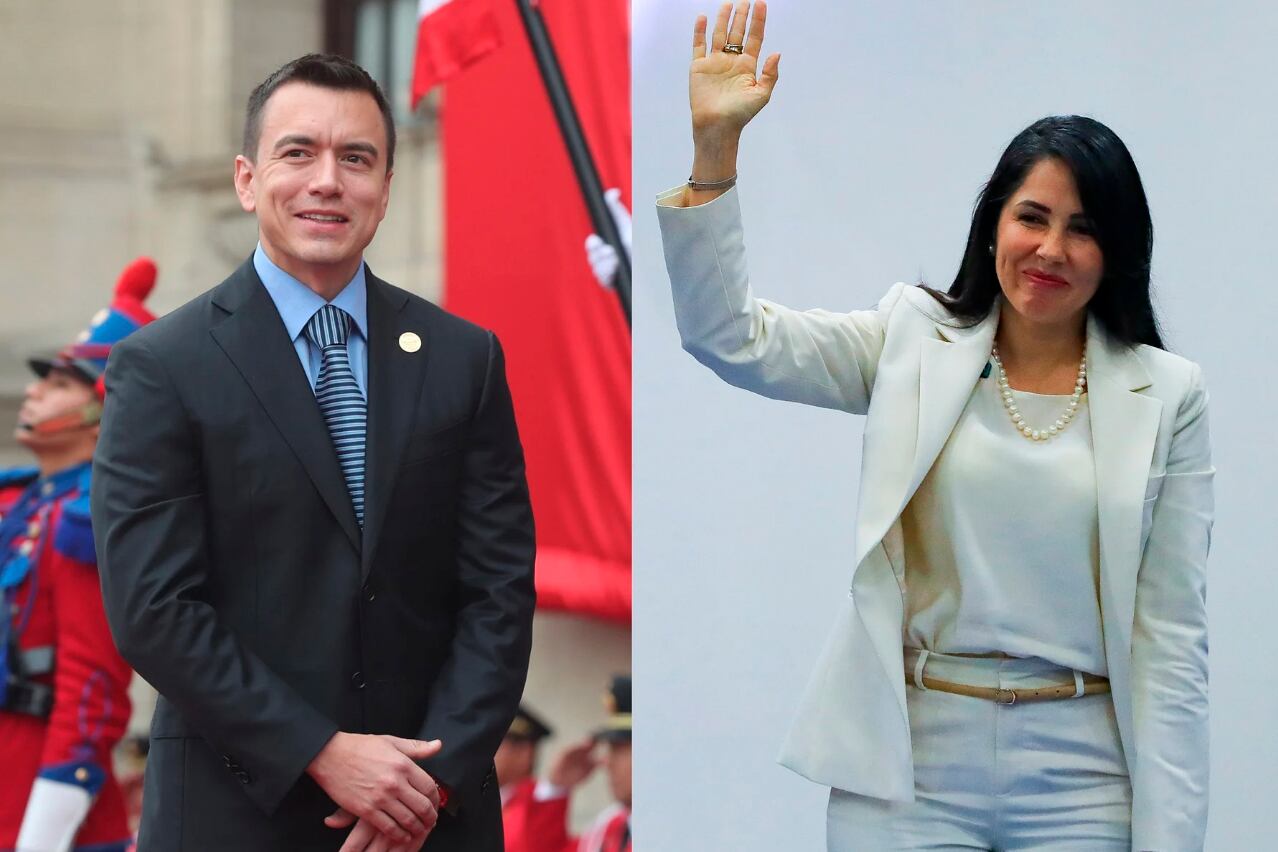 Daniel Noboa y Luisa González.
