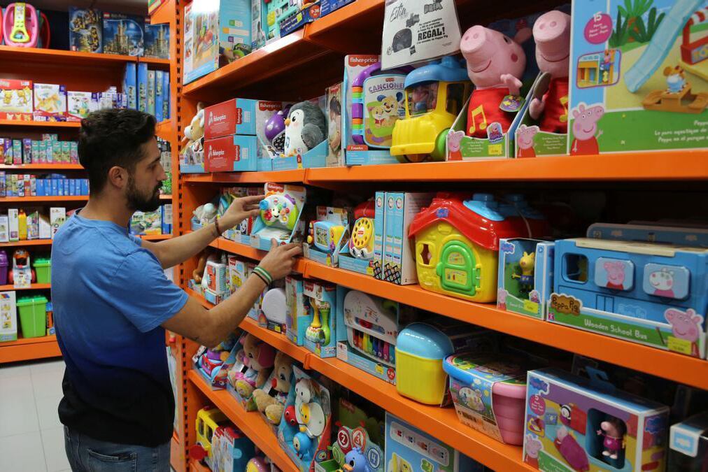 Las ventan no reputaron en las jugueterías. 