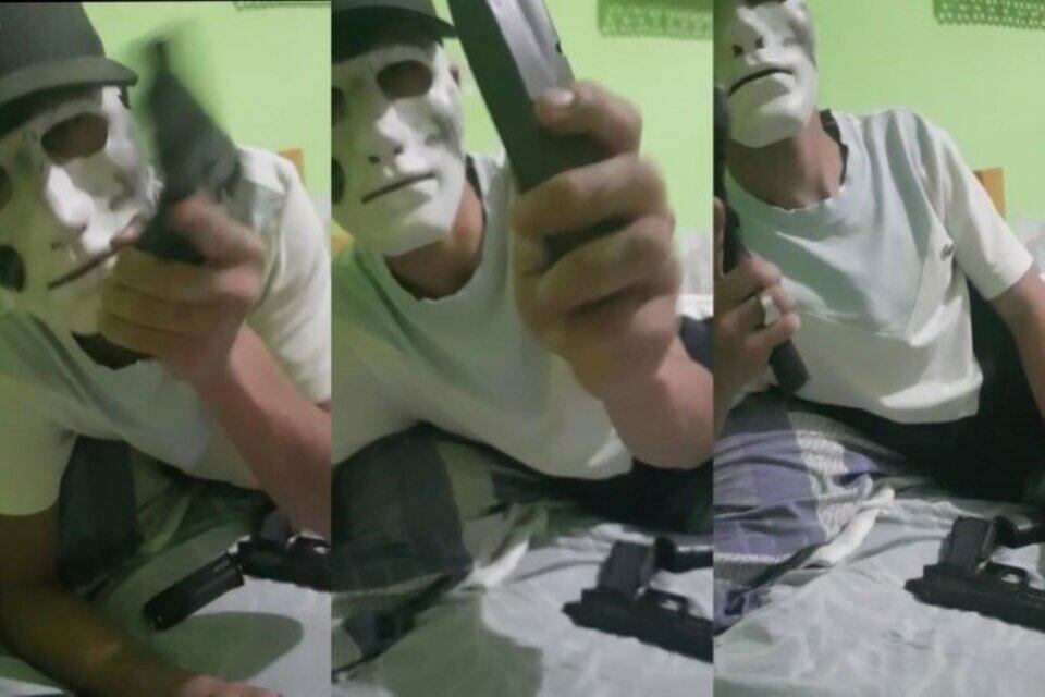 El video con la amenaza corrió por las redes sociales de familiares y vecinos del crimen de Máximo Gerez, de 11 años. 