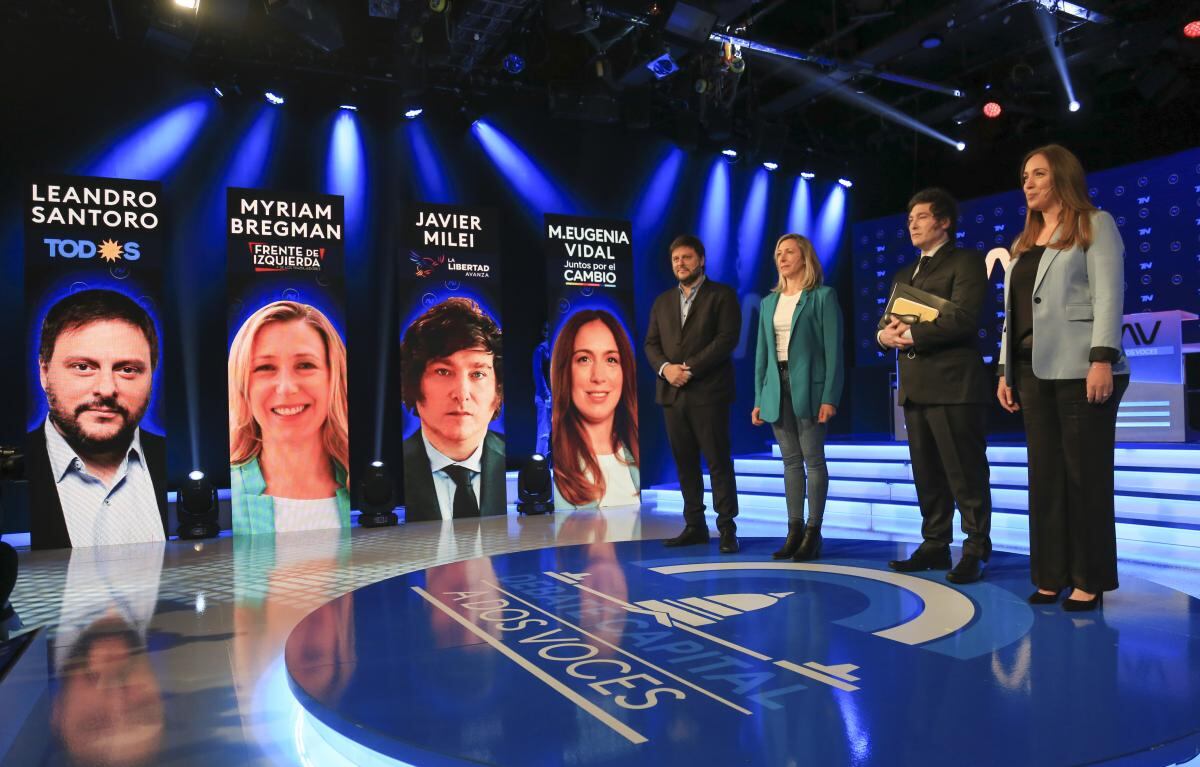 El "debate capital" reunió a los candidatos.