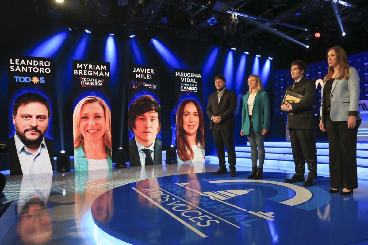 El "debate capital" reunió a los candidatos.