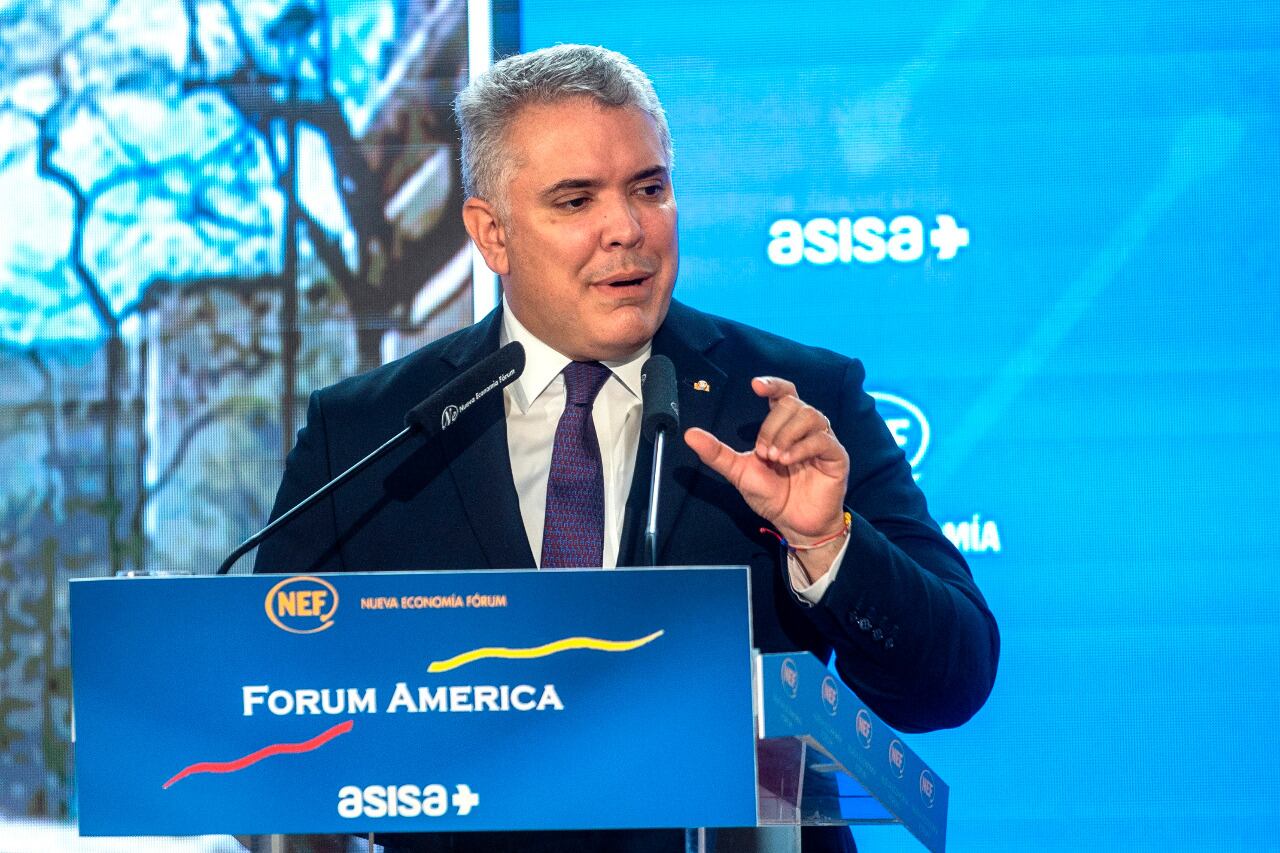 Iván Duque de visita en Madrid.