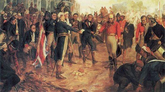 "La Reconquista de Buenos Aires", cuandro de Charles Fouqueray, expuesto en el Cabildo. 