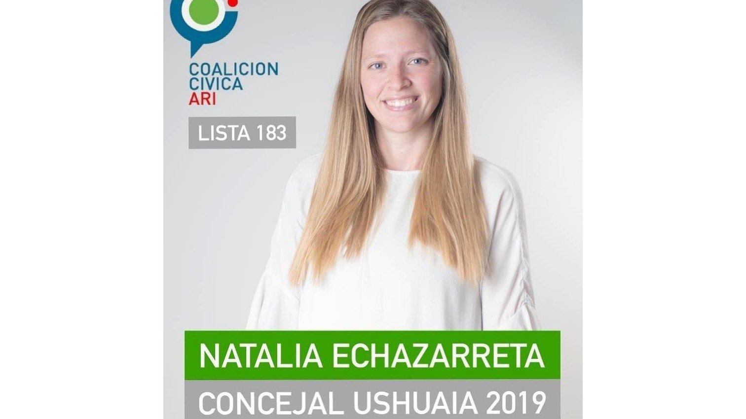 Natalia Echazarreta se presenta como candidata de la CC.