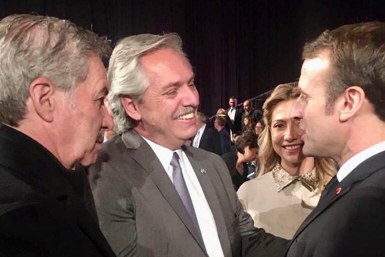 Fernández y Macron se encontraron en noviembre pasado en Israel. 