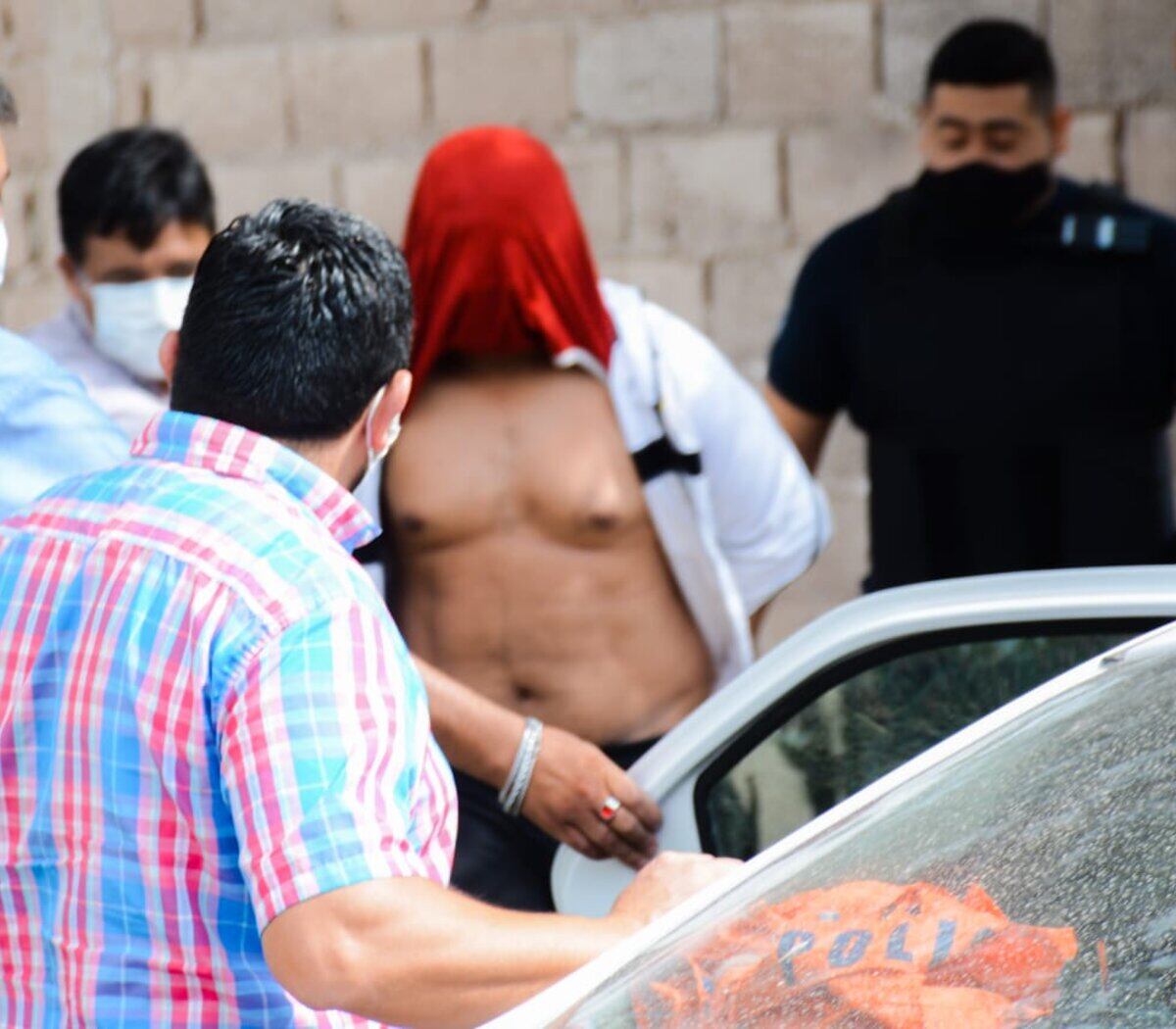 Tejeda Peralta en el momento de su detención en enero de este año.