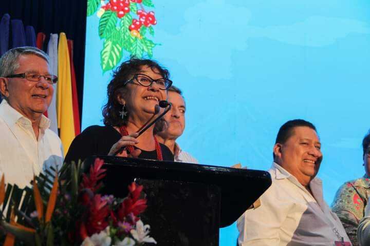 Sonia Alesso en el momento de ser nombrada presidenta.