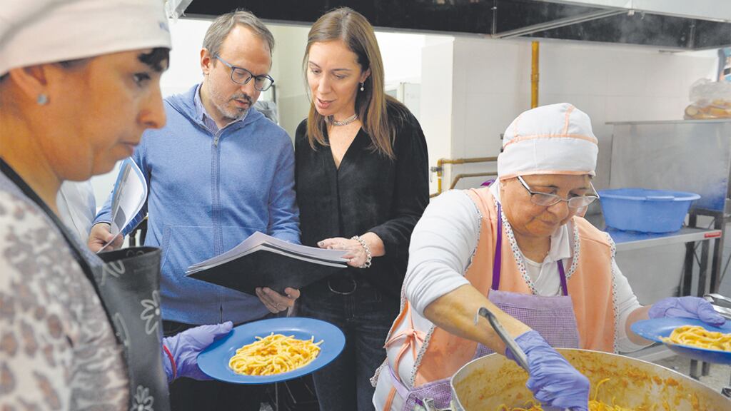 María Eugenia Vidal ayer pasó por Tres de Febrero.