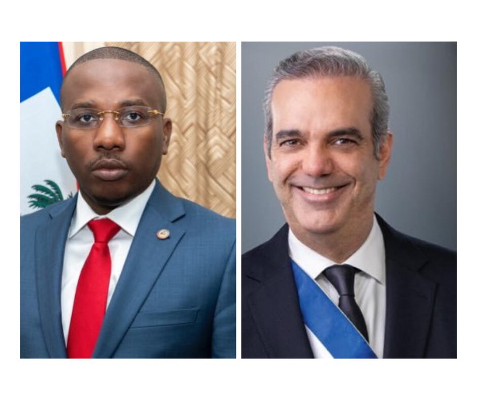 Exprimer ministro de Haití, Claude Joseph y el presidente de República Dominicana, Luis Abinader