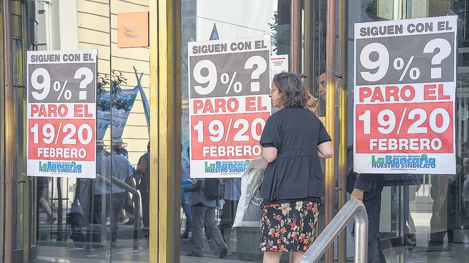 La segunda jornada de paro nacional de los trabajadores bancarios tuvo una adhesión casi total.