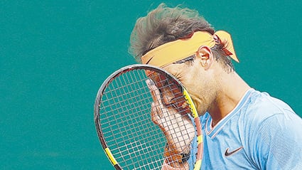 Nadal se vio sorprendido por Fognini.