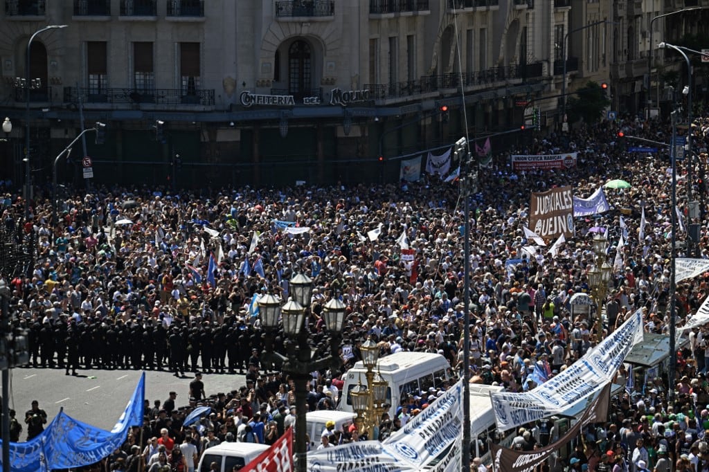 Así reflejaron los medios internacionales la marcha de la CGT contra el gobierno de Javier Milei.