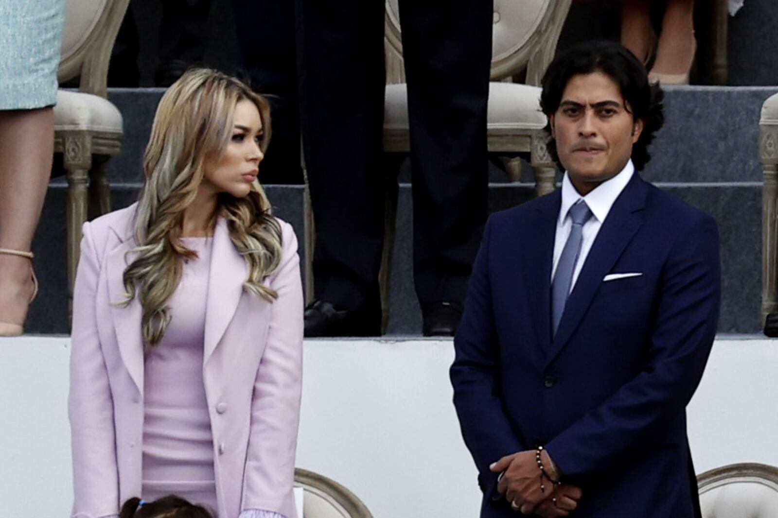 Nicolás Petro y su esposa antes de separarse.