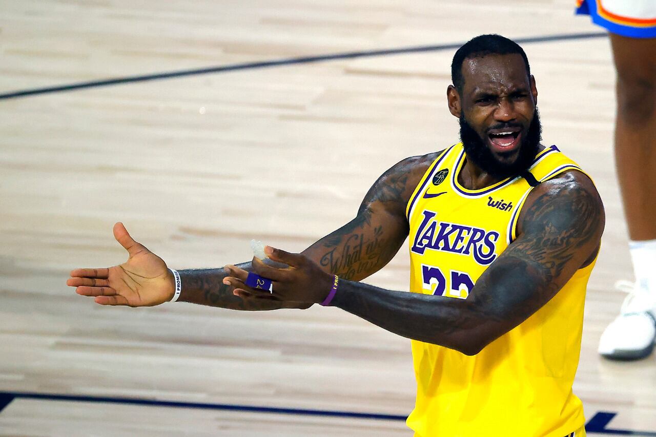 LeBron James, figura de los Lakers.