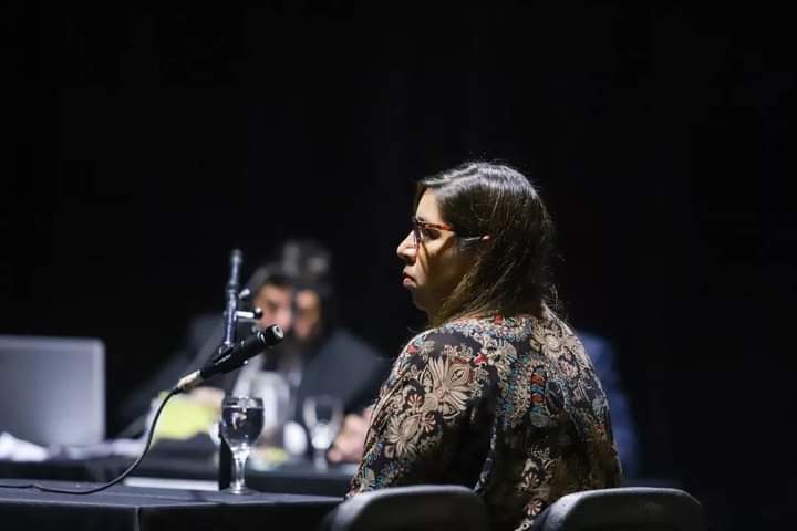 Analía Noriega, durante su declaración en el juicio por la Masacre de Napalpí.