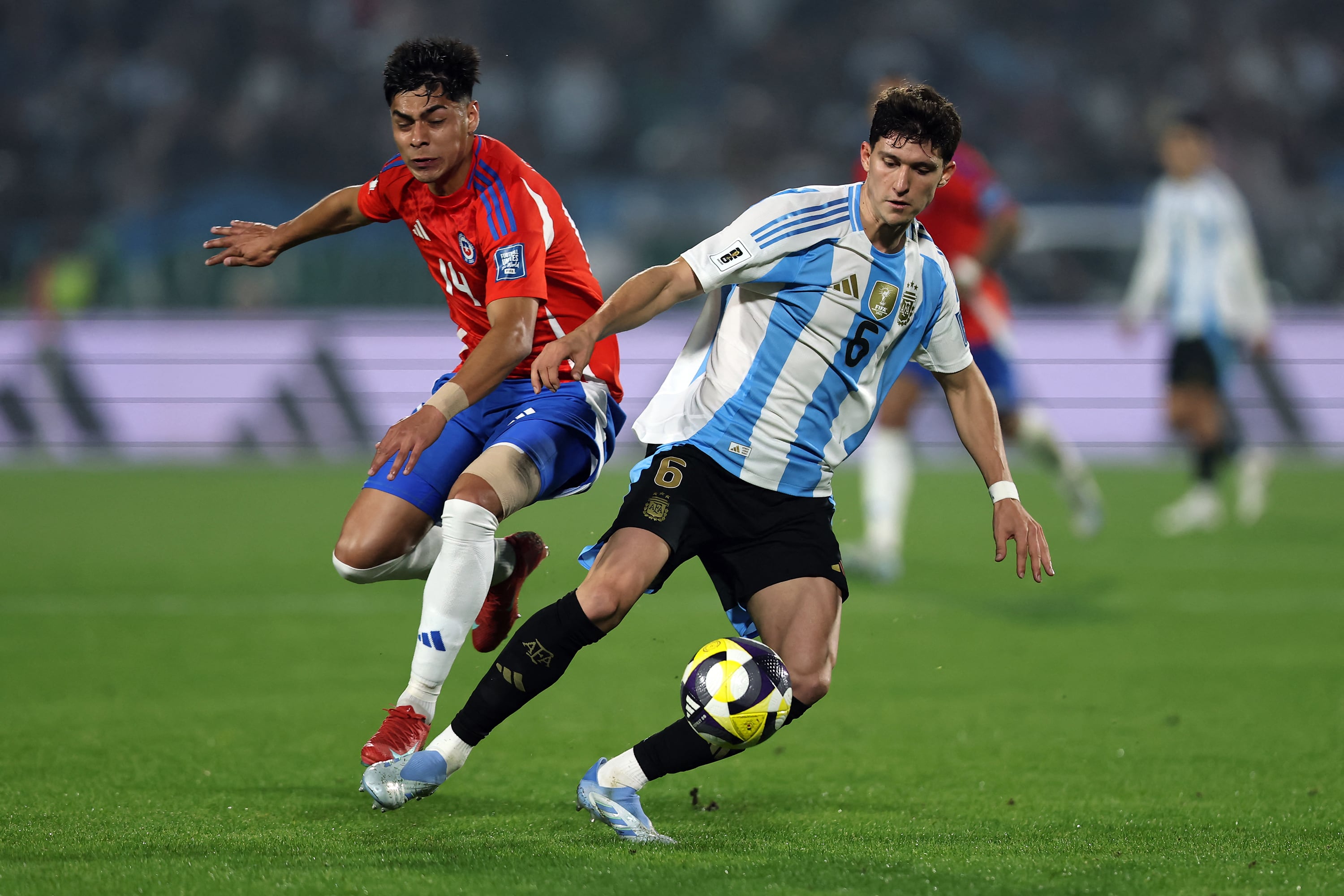 Balerdi se lució en el partido ante Chile